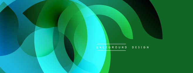 abstract geometric shapes overlap creating vector image
