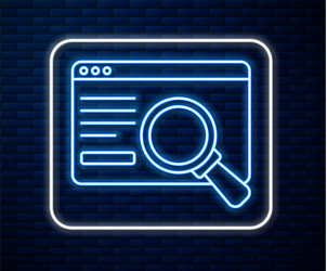 glowing neon line ui or ux design icon isolated vector image