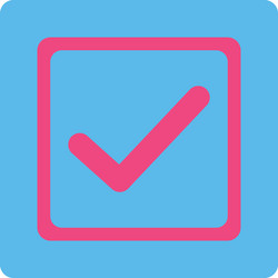 Checkbox icon vector