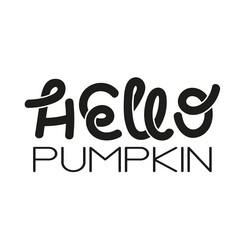 fall lettering decorative autumn poster in black Vector Image