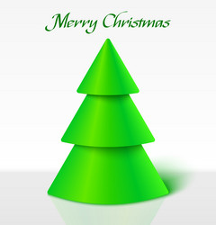 Green christmas tree vector