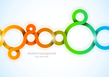 abstract background with circles vector image