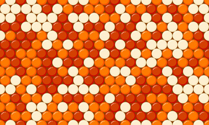 abstract orange and cream circle pattern dynamic vector image