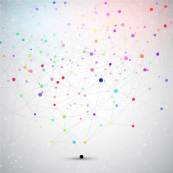 Connecting Dots Abstract Background vector image
