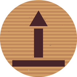 this side up line style icon design vector image