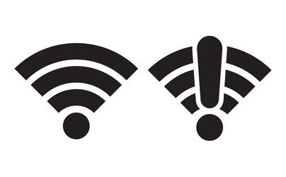 wifi icon emblem of wireless internet connection vector image