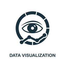 data visualization icon simple element from vector image