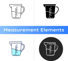 Measuring cup icon vector