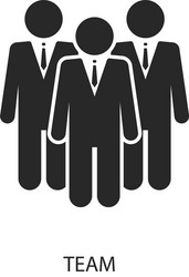 team icon line style design ui vector image