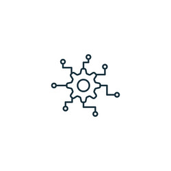 automation icon monochrome simple sign from vector image