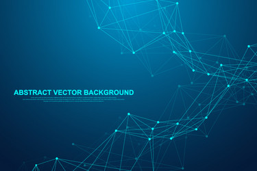 Abstract Connected Network Background vector image
