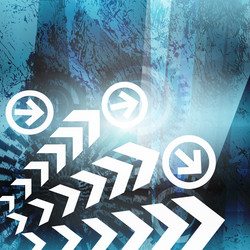colored arrow abstract background vector image