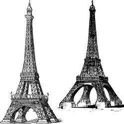 Eiffel Tower Sketch vector image