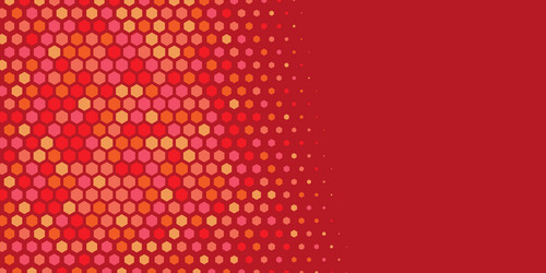 geometric abstract hexagon multi color background vector image