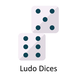 ludo dices flat icon design vector