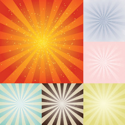Retro Burst Background vector image
