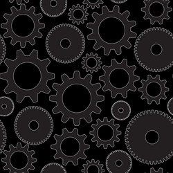 seamless background in tech style with gray vector image