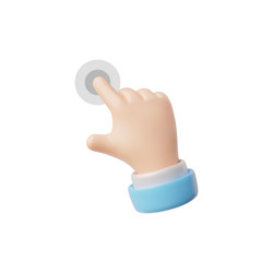 3d hand gesture for touch interfaces vector image