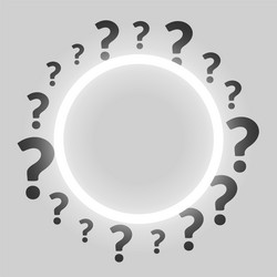 find your way a question mark background for tips vector image