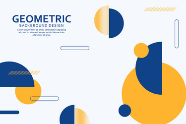 geometric background with abstract shapes design vector image