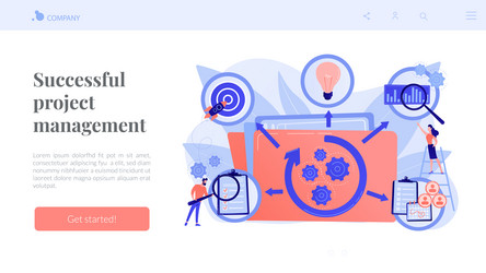 Project Management & Workflow Concept vector image