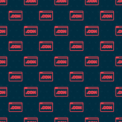 red line ui or ux design icon isolated seamless vector image