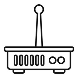 router internet provider icon outline data vector image