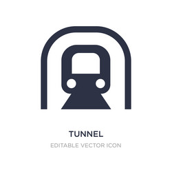 tunnel icon on white background simple element vector image