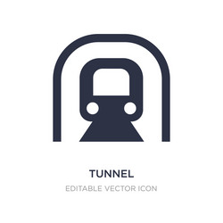 tunnel icon on white background simple element vector