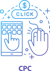 Cpc concept icon Royalty Free Vector Image - VectorStock