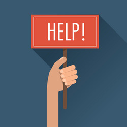 help icon design vector image