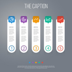 outline chart set of arrow up infographic circle vector image