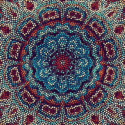 seamless mosaic art pattern background vector image