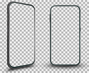 Smartphone Mockup - 3D Display vector image