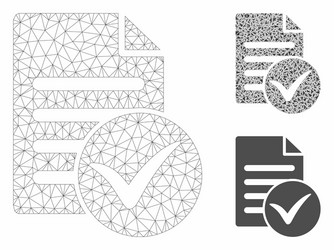 test page mesh carcass model and triangle vector image