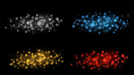 abstract shiny gold bokeh design element vector image