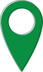 pointer map location navigation gps icon vector image