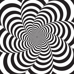 abstract optical illusion art pattern with geometr vector image