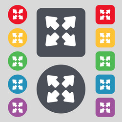 deploying video screen size icon sign a set of 12 vector image