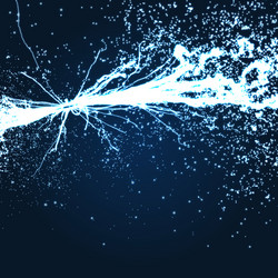 electricity lighting effects array dynamic dots vector image