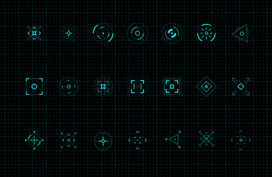 Futuristic UI Callout Elements vector image