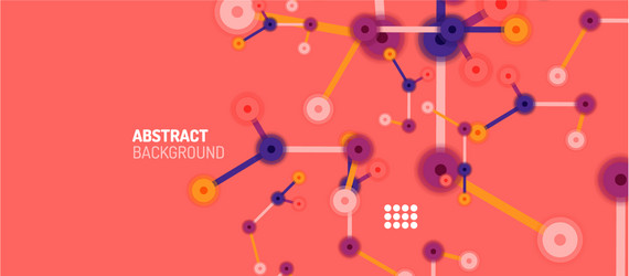 Geometric Abstract Network Background vector image