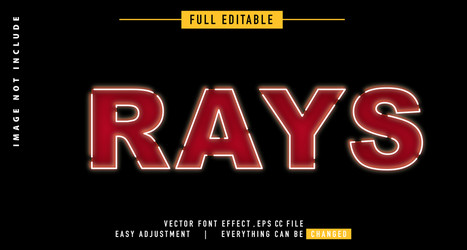 neon text effect that can be edited easily vector image