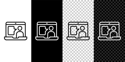 set line e-learning of different foreign languages vector image