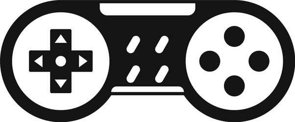 video game joystick icon simple style vector