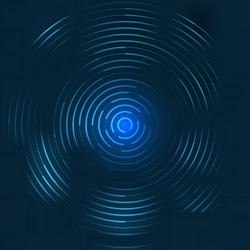 Abstract blue lines bright circles pattern vector