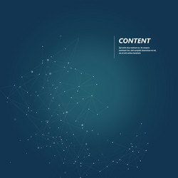 abstract polygonal connection science vector image