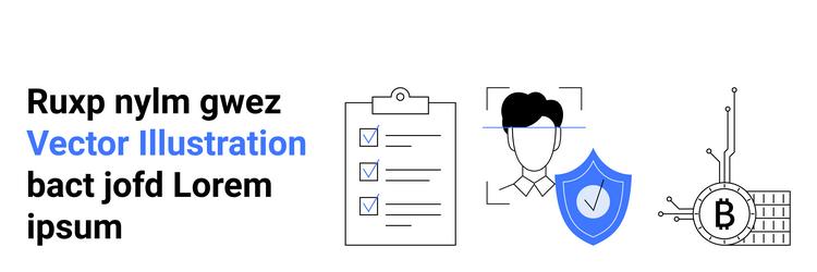 comprehensive elements including checklist vector image