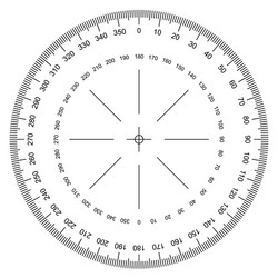 Isolated Protractor vector image