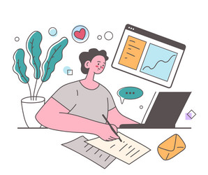 online internet web education design element vector image